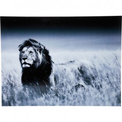 Picture Glass Lion King Standing 120x160cm